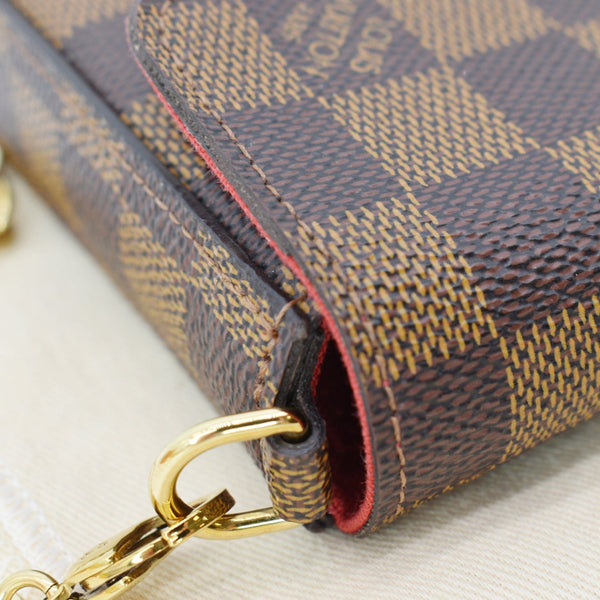 LOUIS VUITTON Felicie Damier Ebene Pochette Crossbody Bag Brown - Hot Deals