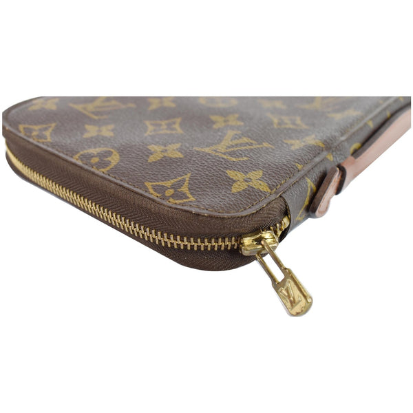 LOUIS VUITTON Monogram Escovedo Travel Case Long Wallet Brown