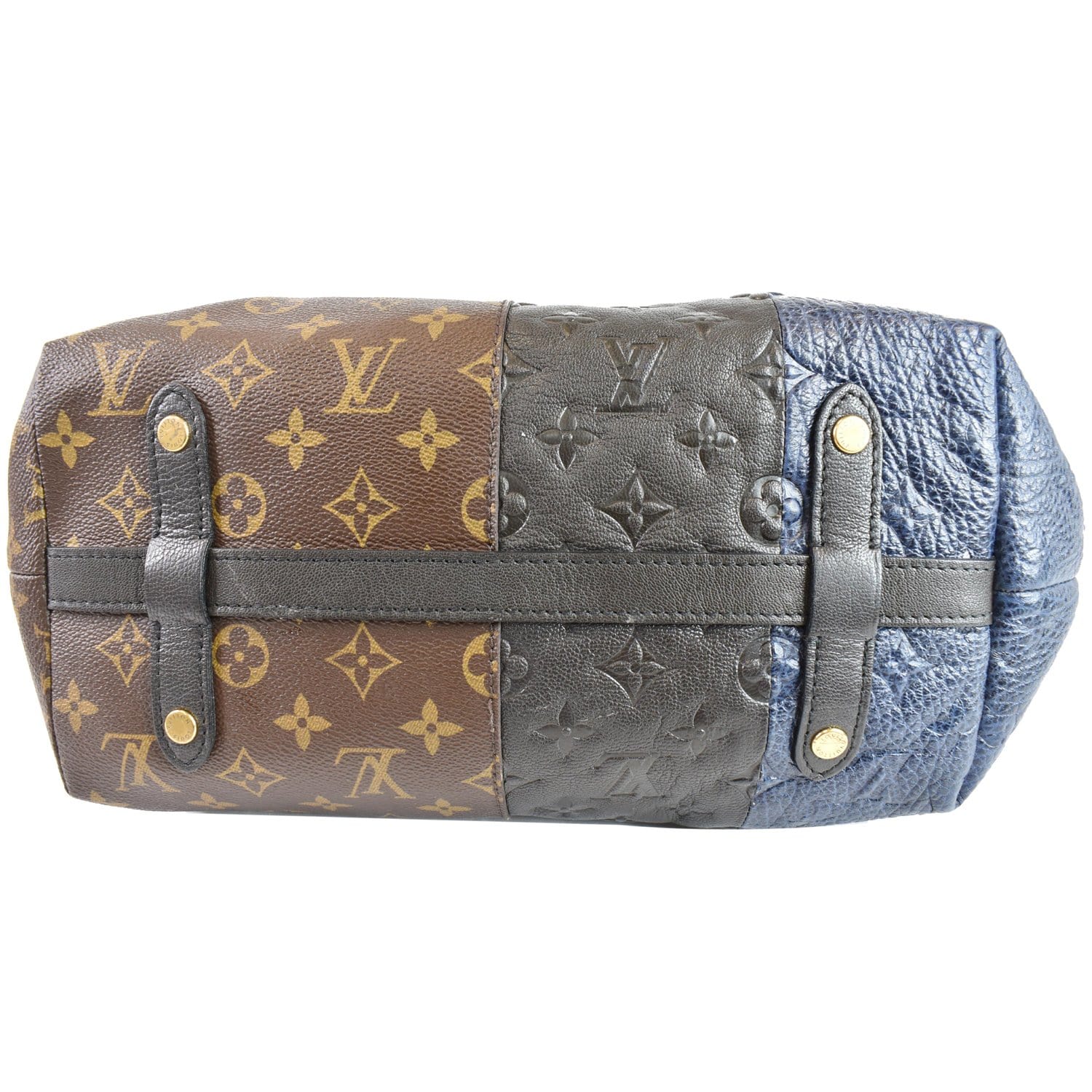Louis Vuitton Blocks Stripes Monogram Leather Tote Bag