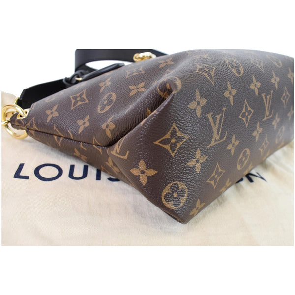 LOUIS VUITTON Flower Zipped PM Monogram Canvas Tote Bag Brown