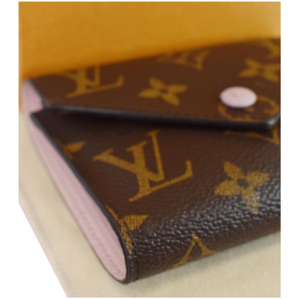 Louis Vuitton Victorine Monogram Canvas Wallet Rose - brown color