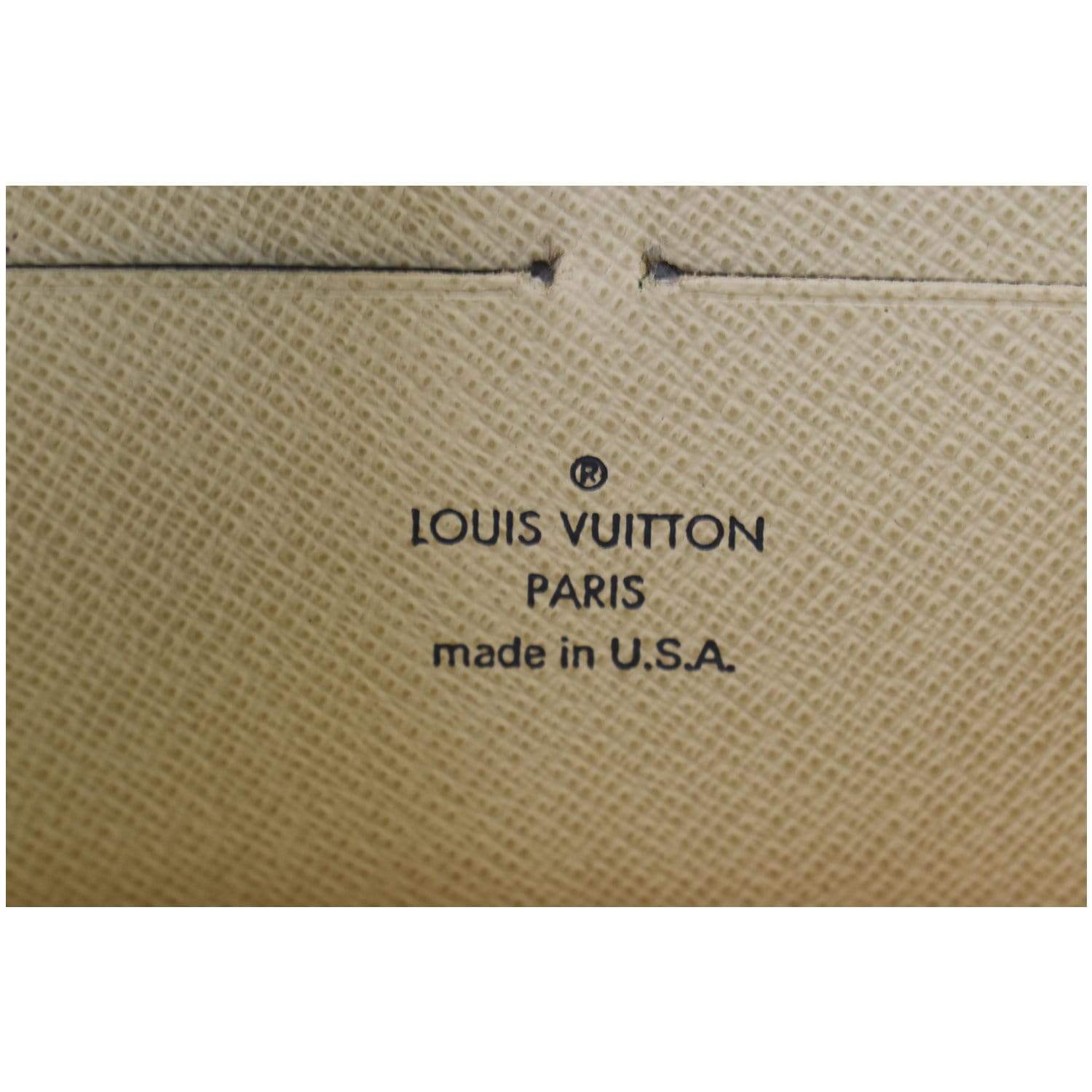 Authenticated Used LOUIS VUITTON Louis Vuitton Long Wallet Damier Azur Zippy  N60019 White Women's Men's 