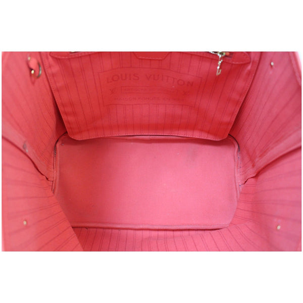 LOUIS VUITTON Neverfull MM Totem Monogram Canvas Tote Shoulder Bag Red