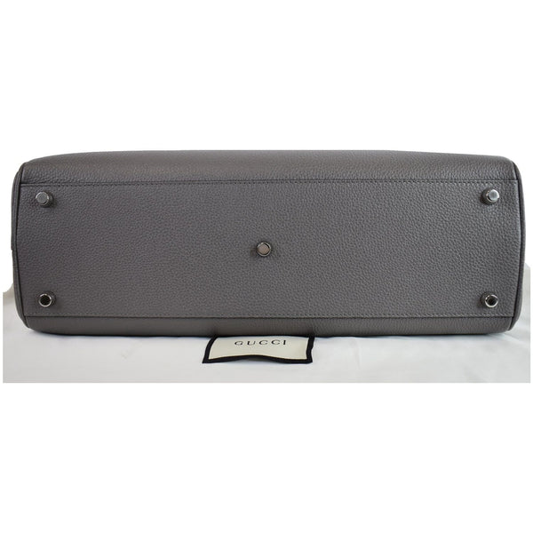 Gucci Zumi Medium Grainy Leather Top Handle Bag Dusty Grey 564714