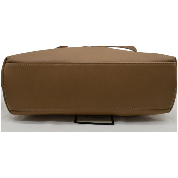GUCCI Matisse GG Leather Top Handle Shoulder Bag Beige 631663