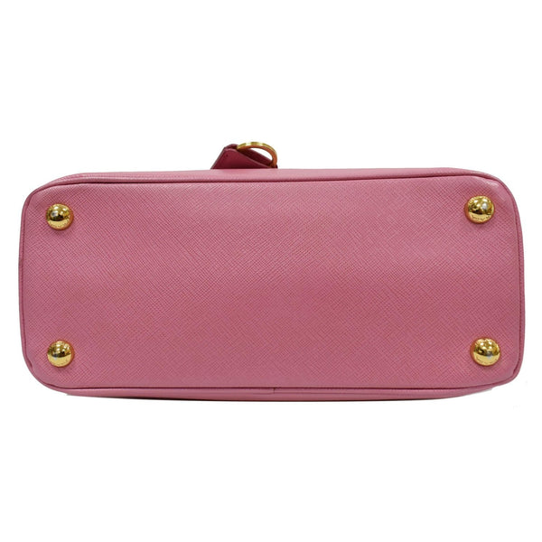 PRADA Promenade Mini Saffiano Leather Satchel Bag Pink