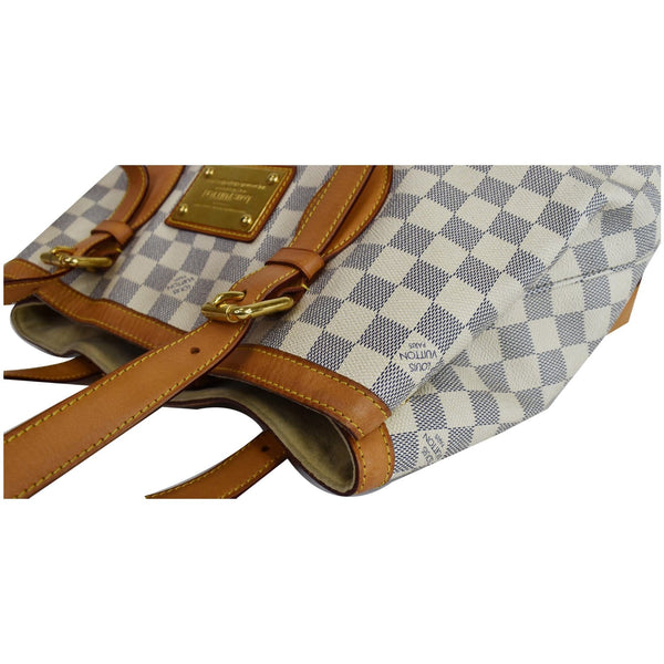 Louis Vuitton Hampstead PM Damier Azur Shoulder Bag - cornner focused
