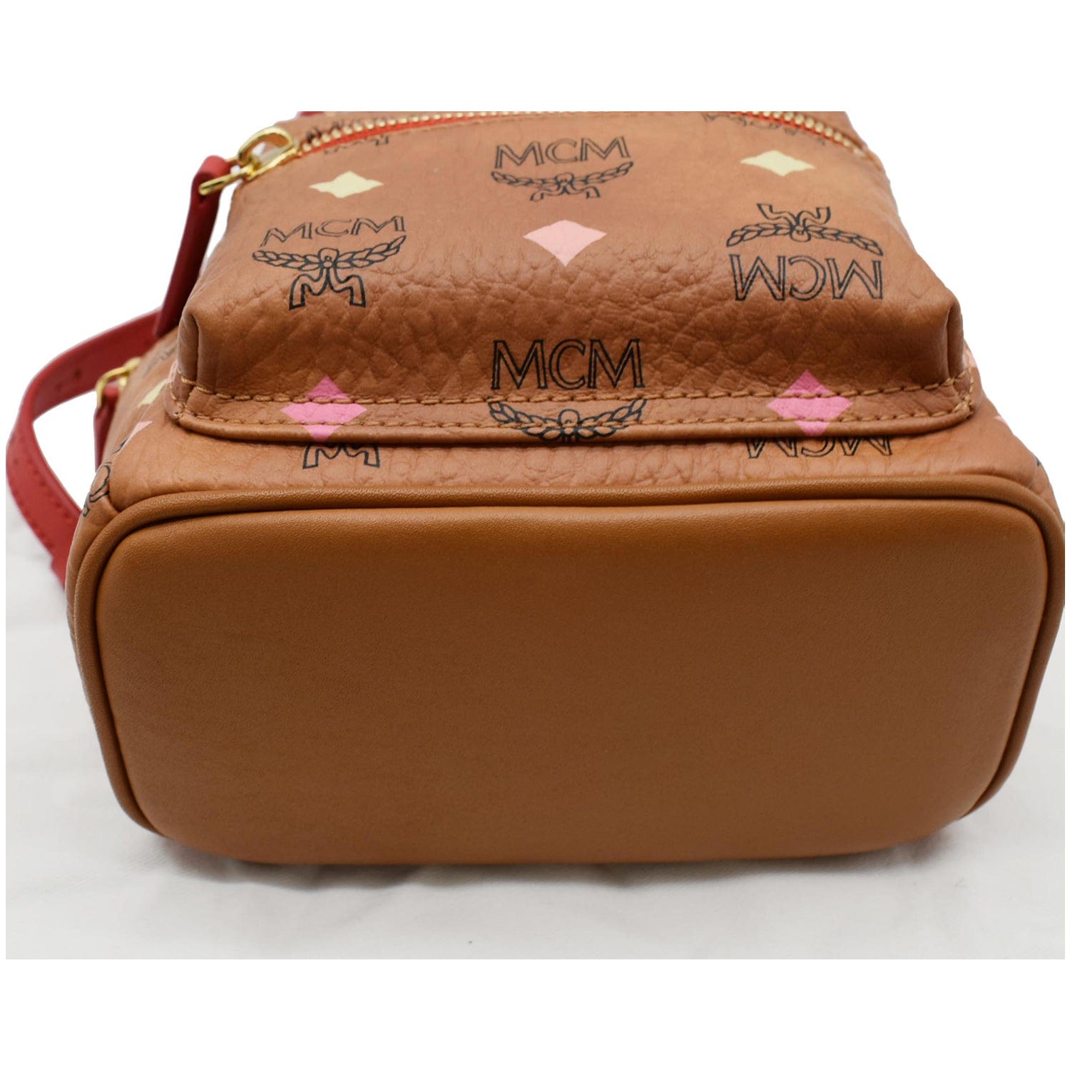 Mcm Mini Visetos Hat Box Bag