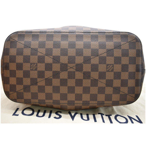 Louis Vuitton Siena PM Damier Ebene Shoulder Bag bottom view