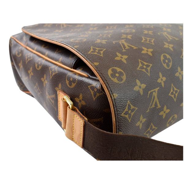 LOUIS VUITTON Abbesses Monogram Canvas Messenger Bag Brown