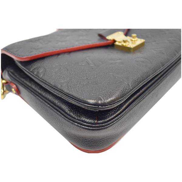 LOUIS VUITTON Metis Pochette Empreinte Leather Crossbody Bag Blue