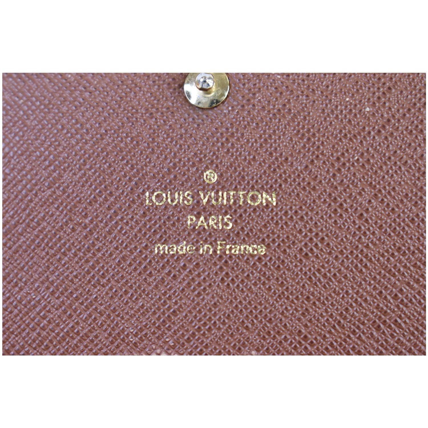 Louis Vuitton Brown, Pattern Print LV Monogram Coated Canvas Emilie Wallet