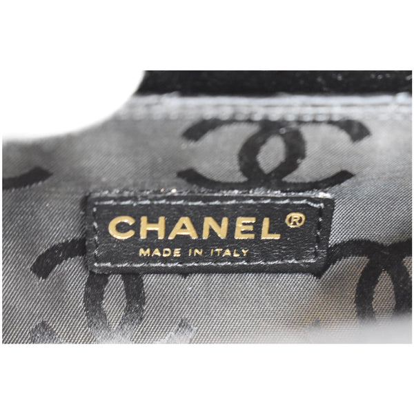 CHANEL Sac Divers Quilted Satin Baguette Bag Black