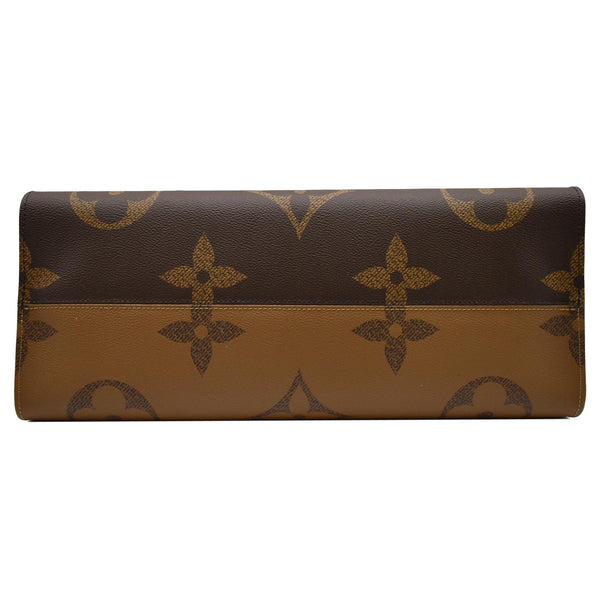 LOUIS VUITTON Onthego GM Giant Monogram Canvas Tote Shoulder Bag Brown