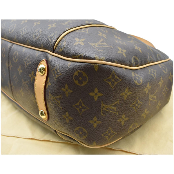 LOUIS VUITTON Galliera GM Monogram Canvas Tote Shoulder Bag Brown