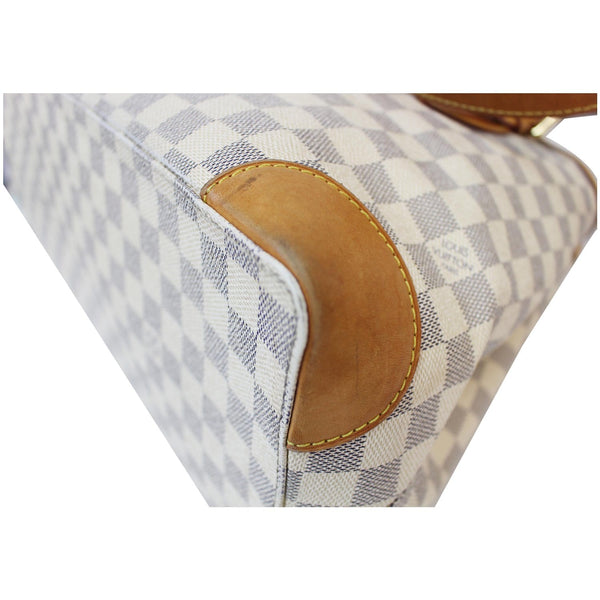 Louis Vuitton Hampstead PM Damier Azur bag bottom edge