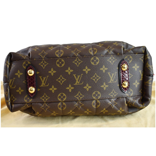 LOUIS VUITTON Etoile MM Exotique Monogram Canvas Shoulder Bag Brown