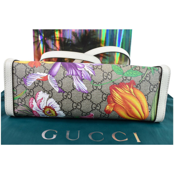  Gucci Padlock Flora GG Supreme Canvas Small Bag decorated