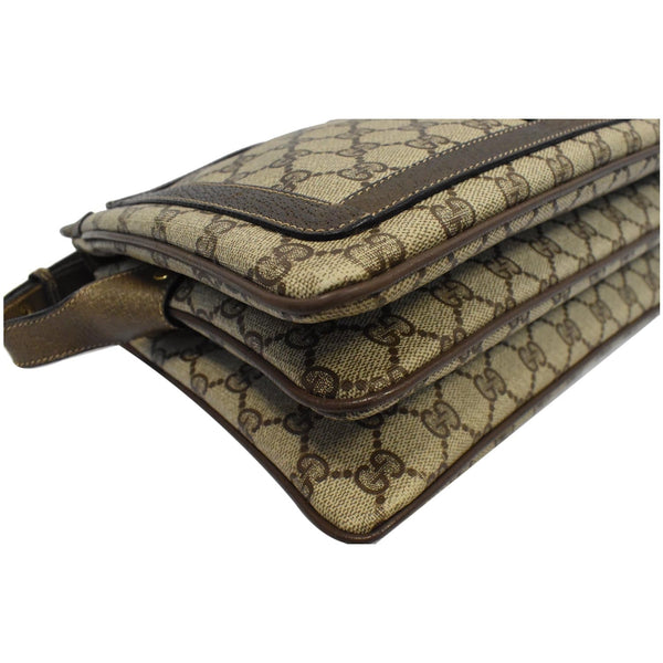 GUCCI Vintage Web Detail GG Canvas Shoulder Bag Beige 14.02.013