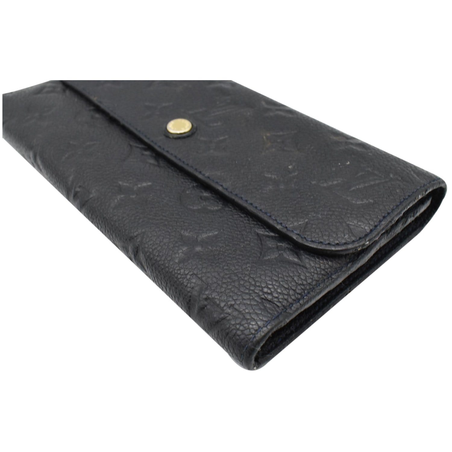 Louis Vuitton Black Empreinte Leather Long Virtoise Trifold Wallet
