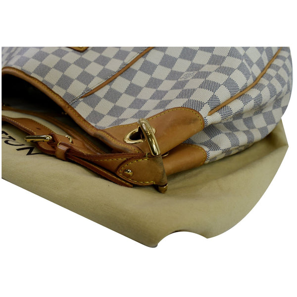Louis Vuitton Galliera GM Damier Azur Shoulder Bag corner focused view