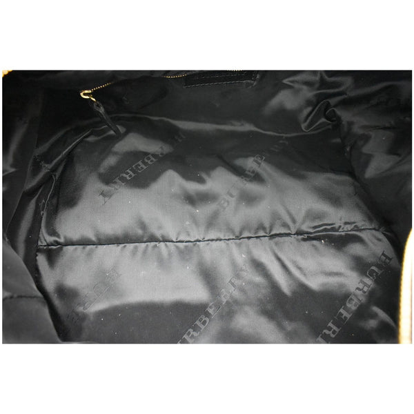 BURBERRY Studded Leather Satchel Bag Black