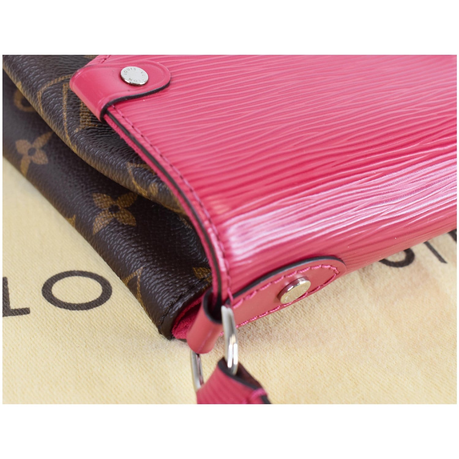 Louis Vuitton Saint Michel Handbag Monogram Canvas and Epi Leather at  1stDibs