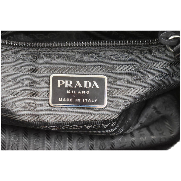 PRADA Leather Top Handle Bag White