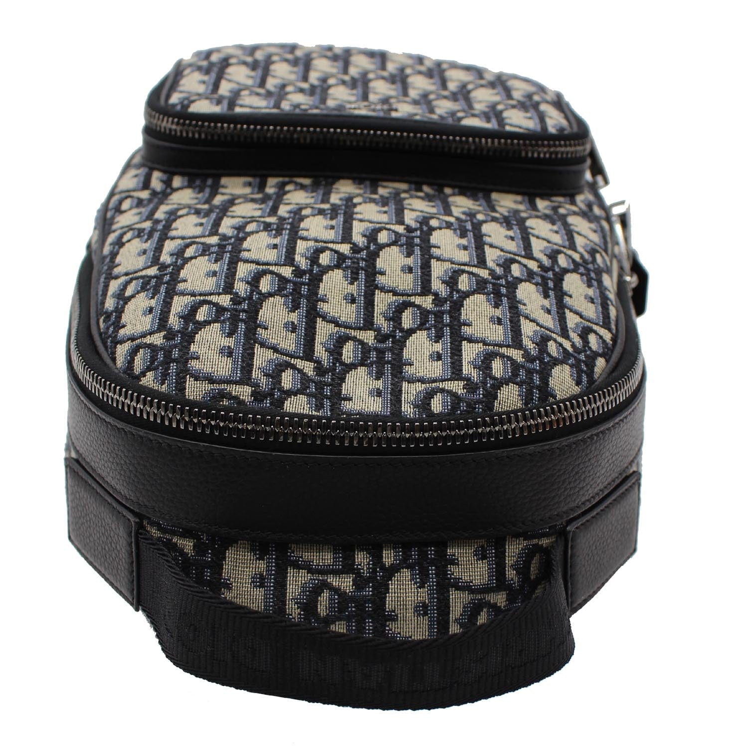 Rider Backpack Beige and Black Dior Oblique Jacquard