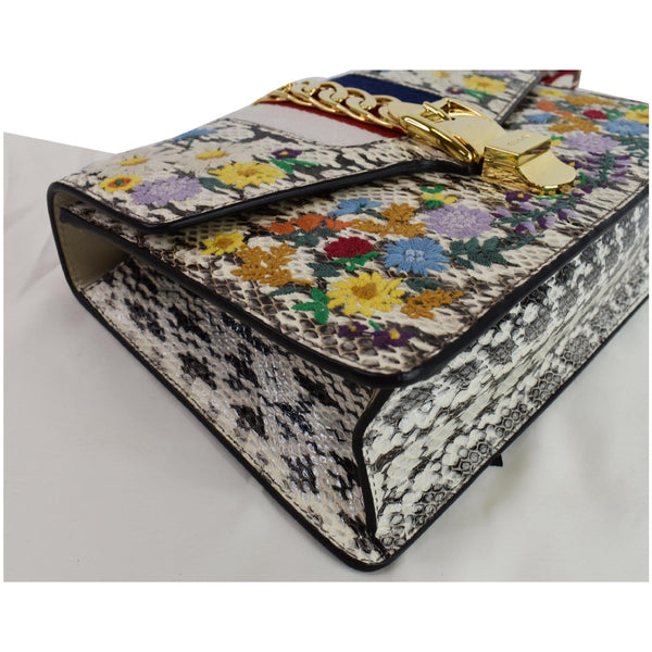 Gucci Small Sylvie Floral Embroidered Shoulder handbag