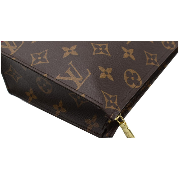 LOUIS VUITTON Toiletry 19 Monogram Canvas Cosmetics Pouch Brown
