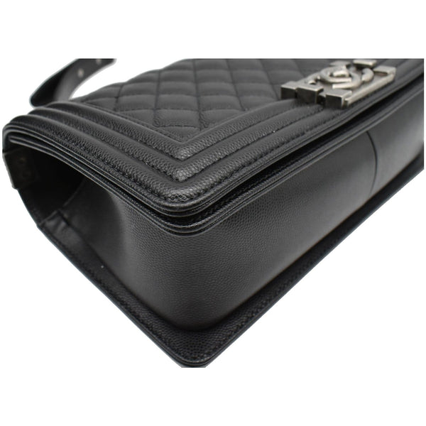 Chanel Medium Boy Flap Caviar Leather Shoulder Bag