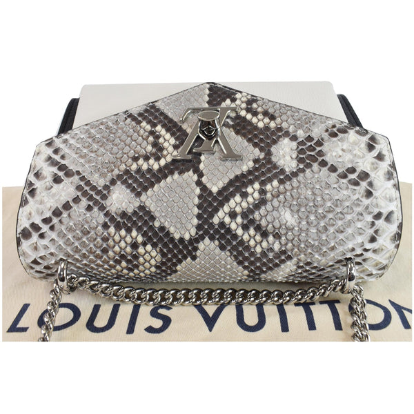 LOUIS VUITTON MyLockme BB Leather Crossbody Bag Black