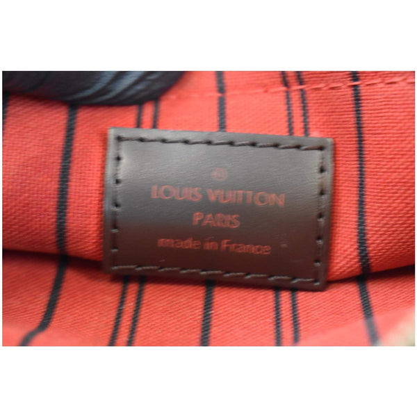 Louis Vuitton Pochette Pouch Damier Ebene Neverfull GM made in France