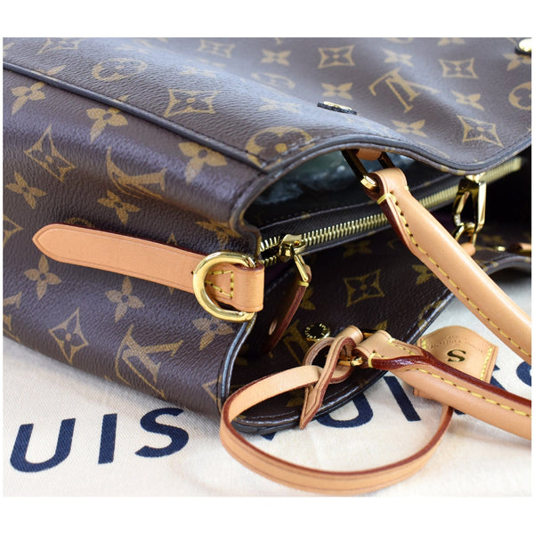 LOUIS VUITTON Montaigne MM Monogram Canvas Shoulder Bag Brown