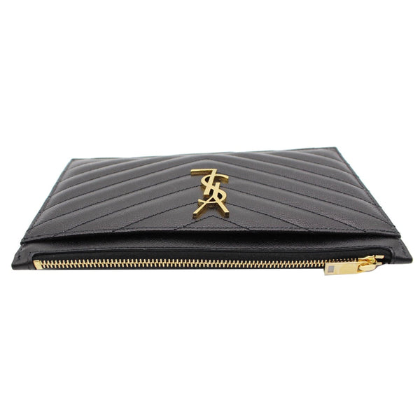 YVES SAINT LAURENT Bill Pouch Grain De Poudre Black