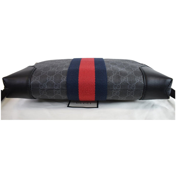 GUCCI GG Supreme Web Messenger Bag Black 474139