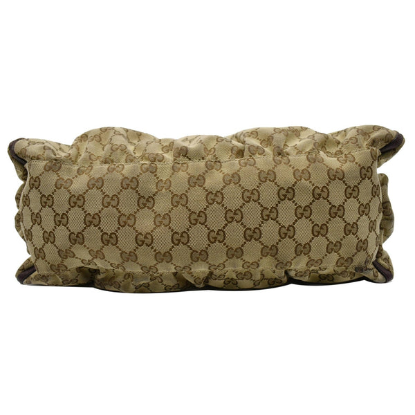 GUCCI D Ring Large Monogram Hobo Bag Brown 189833