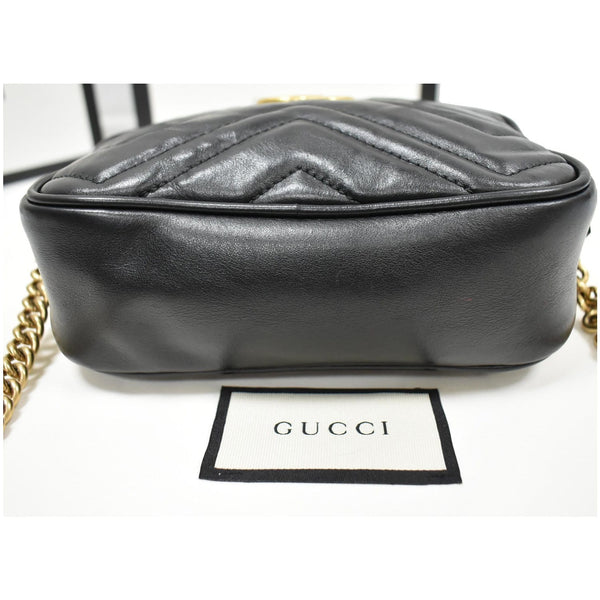 Gucci GG Marmont Matelasse Mini Leather Shoulder bag bottom