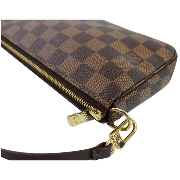 Louis Vuitton Damier Ebene Mini Pochette Pouch corner side
