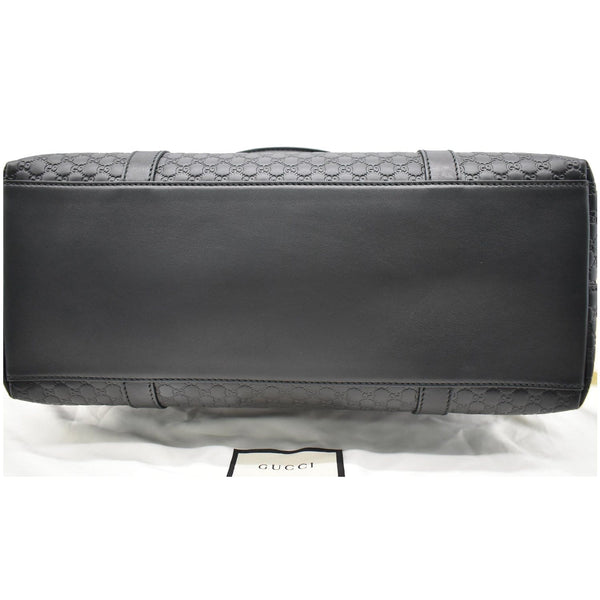 GUCCI Micro Guccissima Leather 2Way Shoulder Bag Black 449655