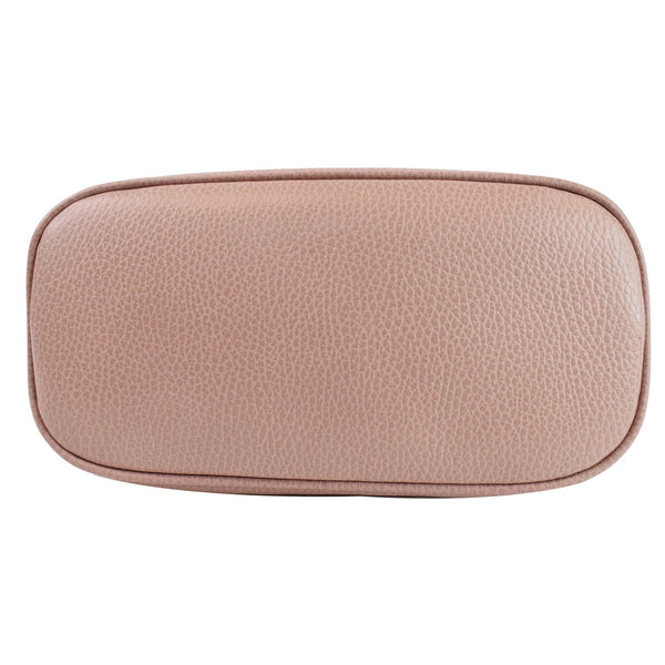 GUCCI Dome Small GG Charm Leather Crossbody Bag Pink 449661