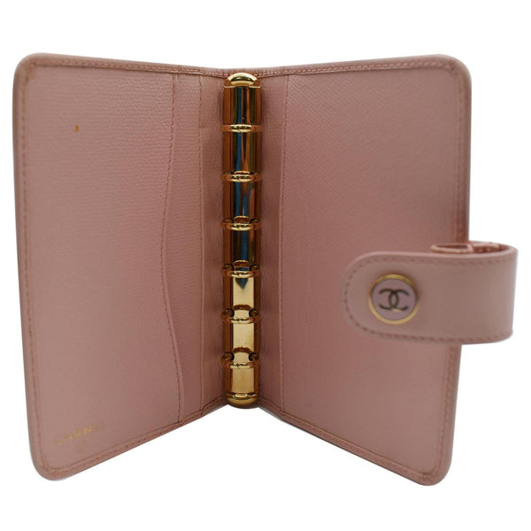 CHANEL Agenda Leather Organizer Wallet Pink