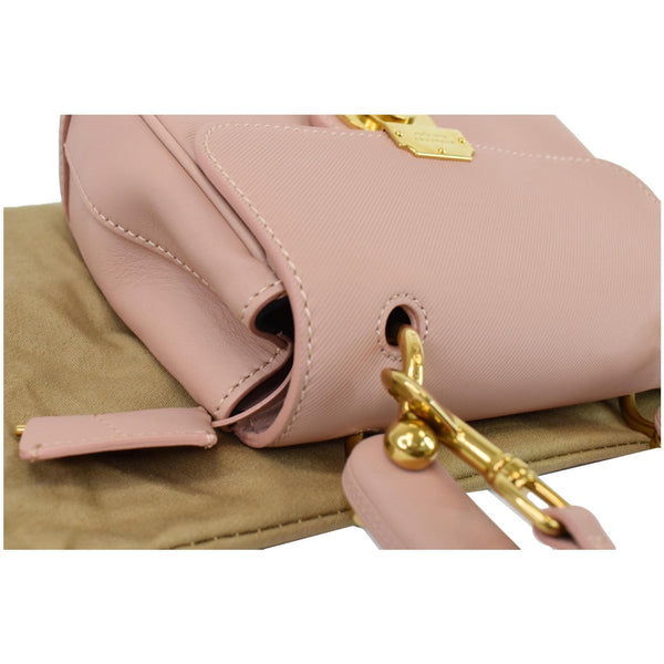 BURBERRY Trench Small DK88 Top Handle Crossbody Bag Ash Rose