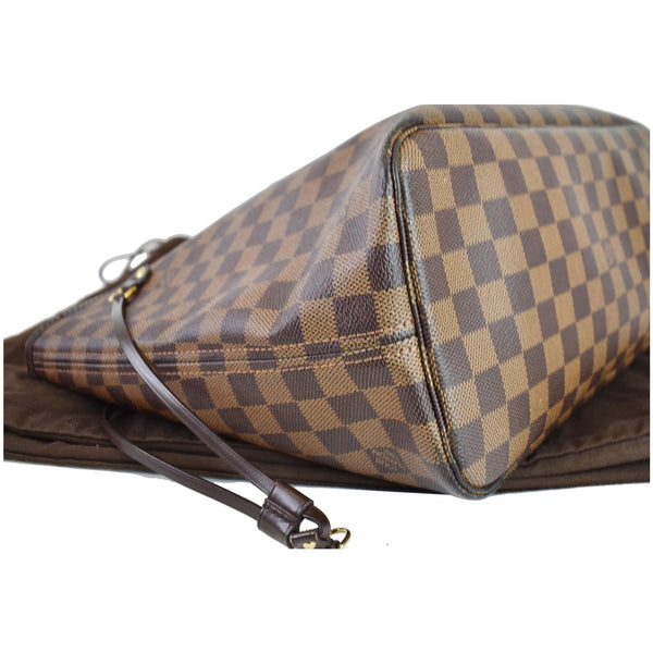 LOUIS VUITTON Neverfull MM Damier Ebene Shoulder Bag Brown