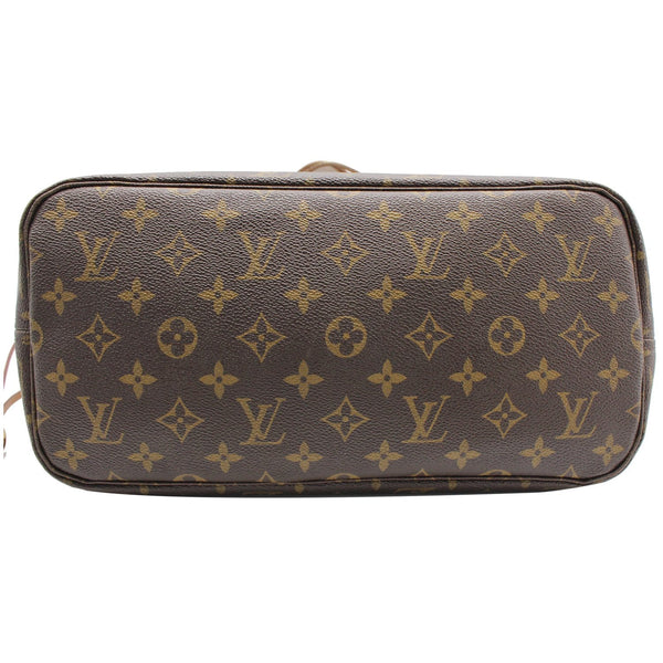 LOUIS VUITTON Neverfull MM Monogram Canvas Tote Bag Brown