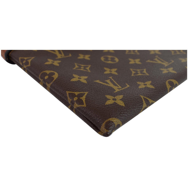 LOUIS VUITTON Tuileries Monogram Canvas Clutch Bag Caramel
