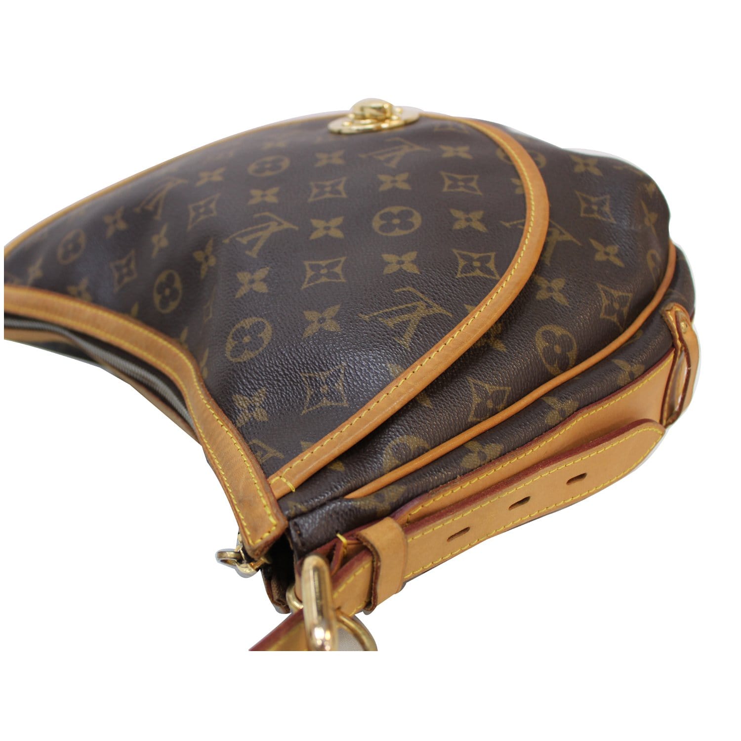 Tulum cloth handbag Louis Vuitton Brown in Cloth - 34000040