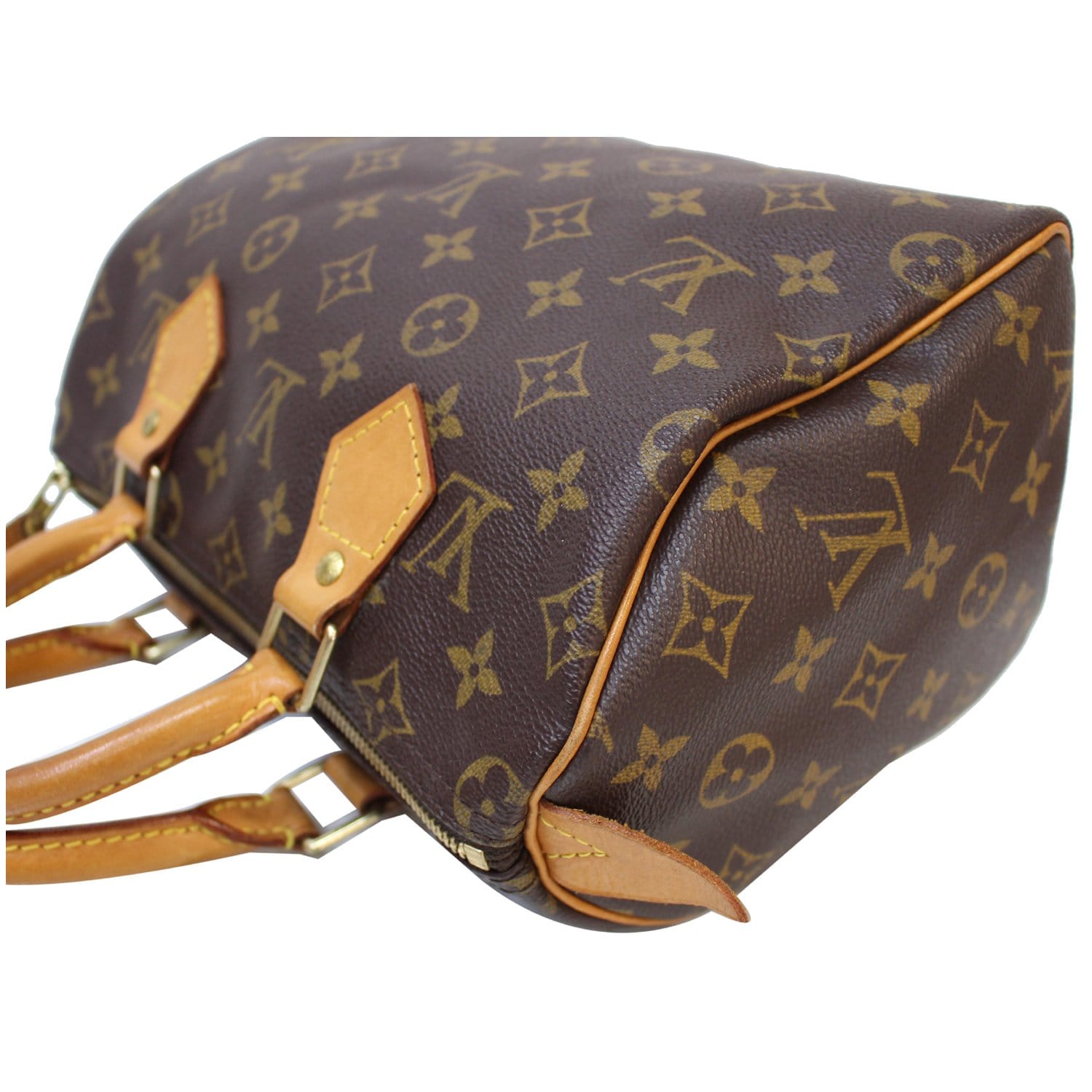 Louis Vuitton Monogram Speedy 25 - Brown Handle Bags, Handbags - LOU563566