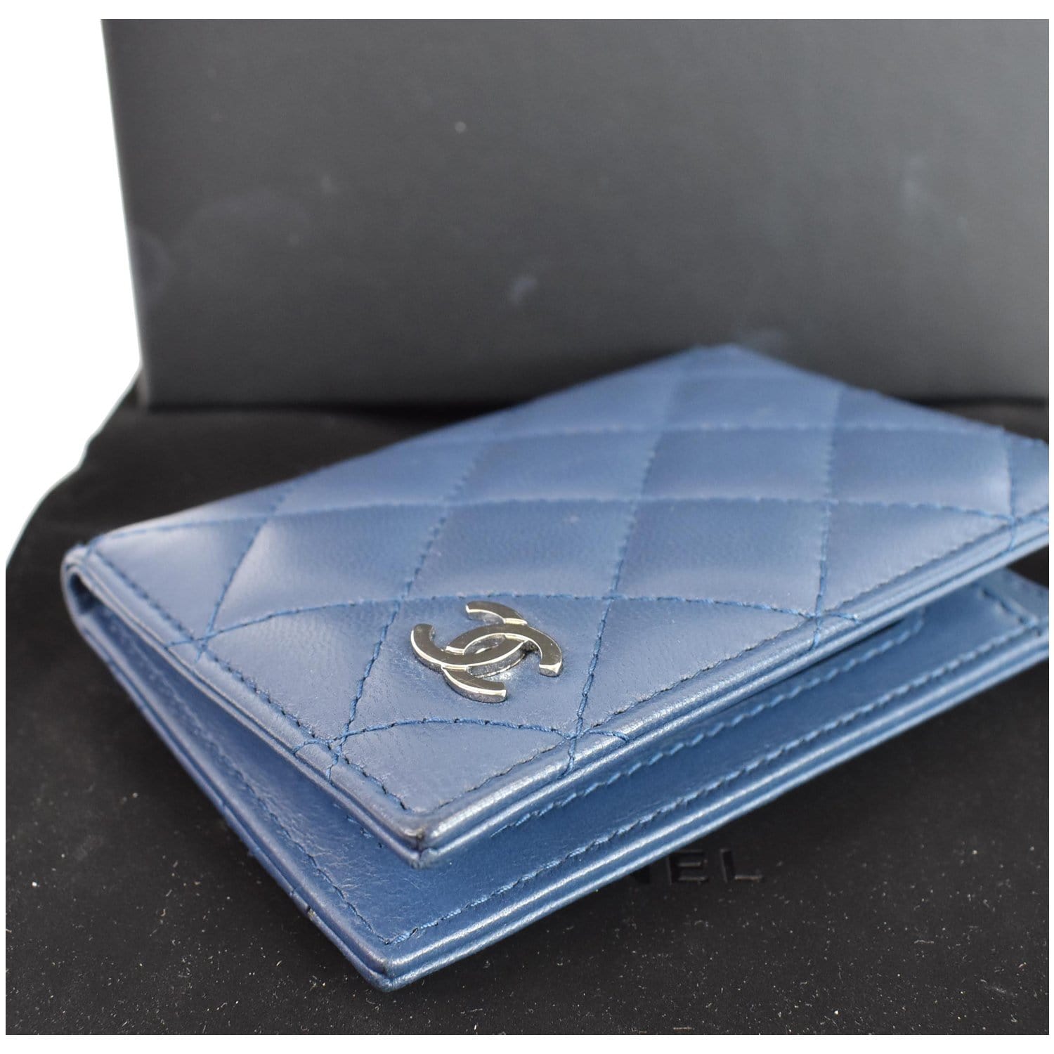 Chanel 2020 Classic Small Flap Wallet - Blue Wallets, Accessories